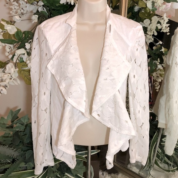 INC International Concepts Jackets & Blazers - INC Linen Lace Jacket